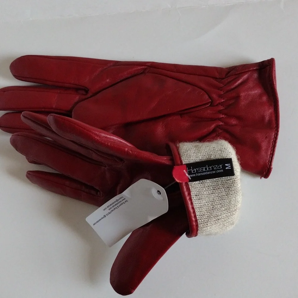 Arssidanzar Red Leather Gloves M